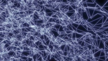 Noktaları ve çizgileri birleştiren soyut çokgen uzay düşük polyester arka plan. Bağlantı yapısı. 3d oluşturma.