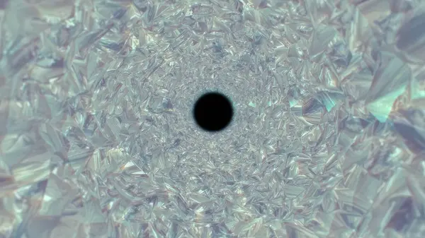Soyut geometrik kompozisyonun üç boyutlu çizimi, dijital sanat eserleri. Mücevher tüneli..