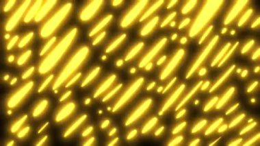 Siyah ekranda parlayan sarı enerji ışınları. Hız kavramı, kıvılcımlar, ateş yağmuru, şimşek. 4K enerjili fx şarjörü.