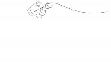 Mikroskobun sürekli çizimi beyaz bir zemin üzerindedir, tabandan başlayıp lense doğru akar.