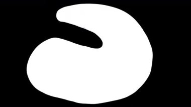 Beyaz bir mürekkep lekesi siyah bir ekrana sıçrar ve onu tamamen kaplar. Sıvı bir damlayla hisse senedi animasyonu 4K 'da kusursuz bir sahne değişimi için yayılıyor. Siyah-beyaz video geçişi 2B biçiminde.