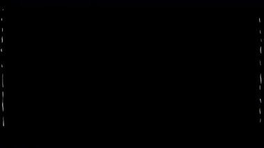 Siyah ekran titreşim animasyonu. Titreyen hatlarla birlikte 4K alfa ses dalgası etkisi. Duygusal ya da ses temalı sahne geçişleri için basit titreşim hareketi.