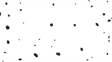 Dağılmış siyah noktaların 4K animasyonu ve temiz beyaz ekranda beliren vuruşlar. Geçmişe dönük kirli film efekti, geçiş veya elementler için harikadır.