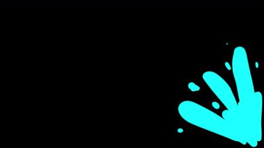 Çerçeve geçişi için kara zemine su sıçratır. 4K 'da alfa kanalı ile sıçrama efekti. Çizgi film tarzı sıvı dolgu ve drenaj.