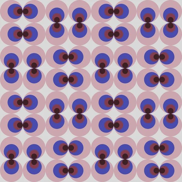 Круги Различных Оттенков Размеров Простой Геометрический Дизайн Светлых Темно Фиолетовых — стоковый вектор