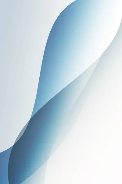 Modern Light Blue Abstract Background Wallpaper Curved Shapes Vertical Backdrop — Stock Photo, Image