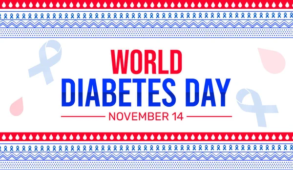 Dia Mundial Diabetes Papel Parede Com Fita Sinal Gota Dentro — Fotografia de Stock