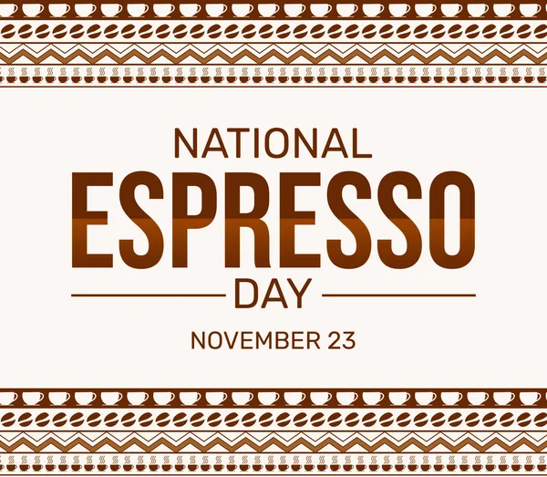 Espresso Day Tapéta Csésze Kávébab Belsejében Hagyományos Határ Design Nemzeti — Stock Fotó