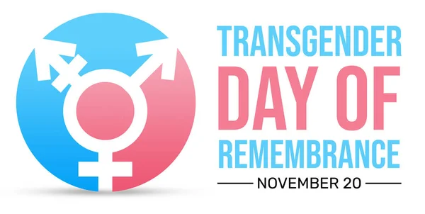 Transseksüel Anma Günü Arkaplan Tasarımı Şaret Tipografi Ile — Stok fotoğraf