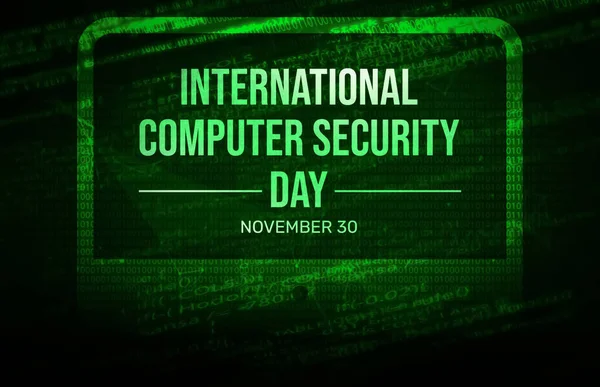 Giornata Internazionale Della Sicurezza Informatica Sfondo Con Progettazione Concetto Hacking — Foto Stock
