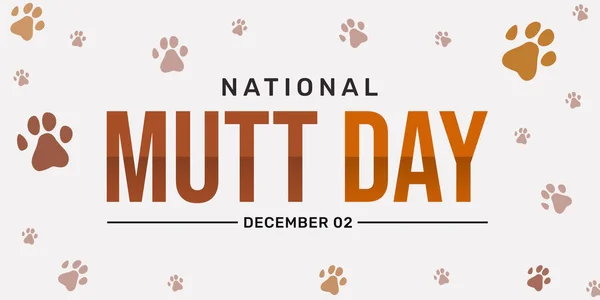 National Mutt Day Bakgrund Med Söta Tassar Hundar Vit Duk — Stockfoto