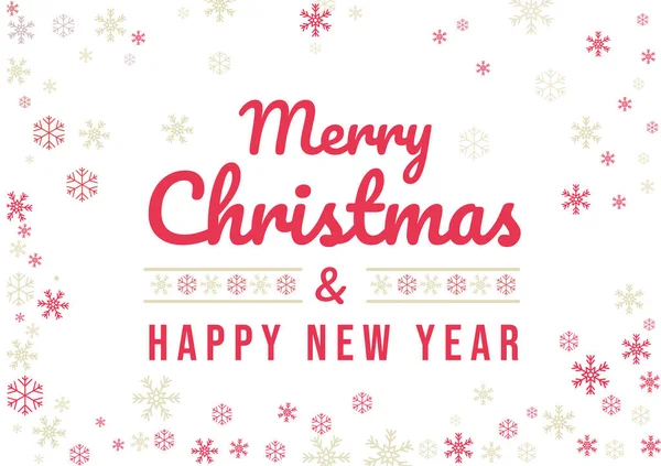 Vrolijk Kerstfeest Gelukkig Nieuwjaar Minimalistisch Behang Met Lichtrode Kleuren Typografie — Stockfoto