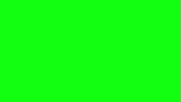 Сделано Сша Штампует Анимацию Белом Зеленом Фоне Экрана Анимация Stamp — стоковое видео