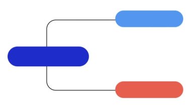 Yuvarlak dikdörtgenler grafik şekiller 4k animasyon ve anahtarlama için yeşil ekran. Sunum arkaplan canlandırması