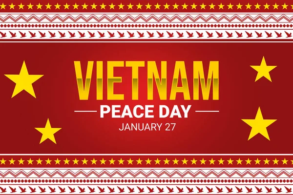 Βιετνάμ Ημέρα Ειρήνης Ταπετσαρία Τυπογραφία Και Παραδοσιακό Σχεδιασμό Των Συνόρων — Φωτογραφία Αρχείου