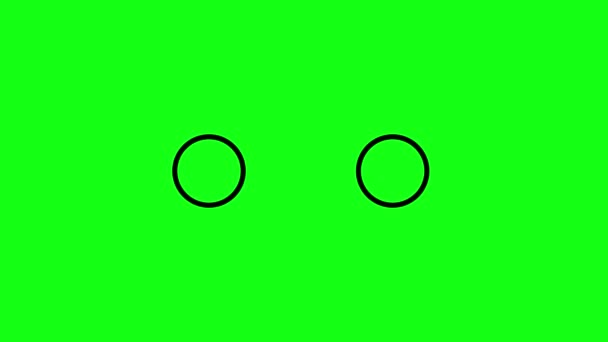 Cirkler Lastning Animation Stilarter Med Grøn Skærm Til Keying Webside – Stock-video