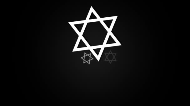 Holocaust Remembrance Day Background Animation Religious Sign Typography — Stockvideo