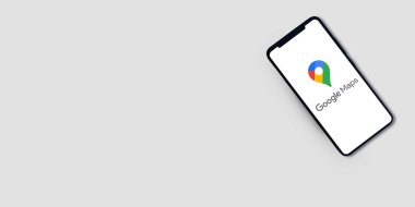 Mobil ekranda metin ve yazı için ücretsiz kopyalama alanı olan Google Haritası