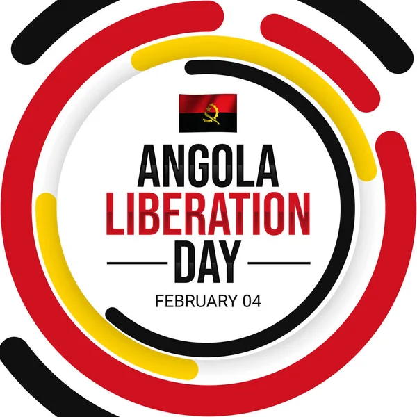 Ημέρα Απελευθέρωσης Της Αγκόλας Σχεδιασμός Φόντου Σημαία Και Τυπογραφία — Φωτογραφία Αρχείου