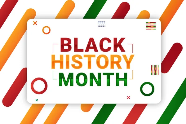 Colorful Black History Month Wallpaper background with typography and design. Celebrating black history month, design backdrop