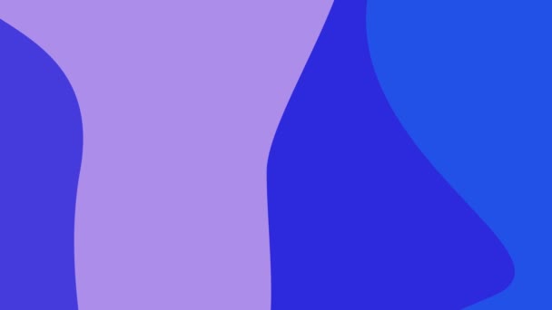 Μοντέρνο Μπλε Χωρίς Ραφή Βρόχο Animation Υγρό Στυλ Τυχαία Σχήματα — Αρχείο Βίντεο