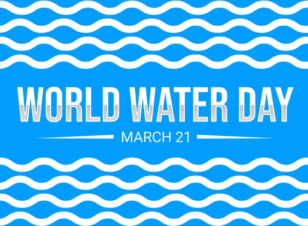 World Water Day Wallpaper Blue Background Waves — Stock Photo, Image