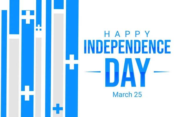 Tasarım Tipografi Ile Bağımsızlık Gününüz Kutlu Olsun Yunanistan Bağımsızlık Günü — Stok fotoğraf