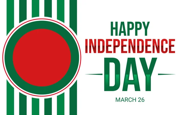 Joyeuse Fête Indépendance Bangladesh Avec Typographie Design Bangladesh Indépendance Jour — Photo