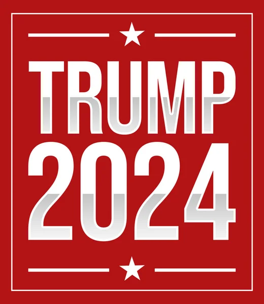 Политический Лидер 2024 Типографикой Дизайн Редакционного Баннера Президентских Выборов — стоковое фото