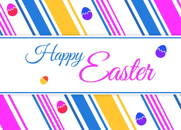Feliz Pascua Colorido Fondo Pantalla Con Huevos Tipografía Hermoso Festival —  Fotos de Stock