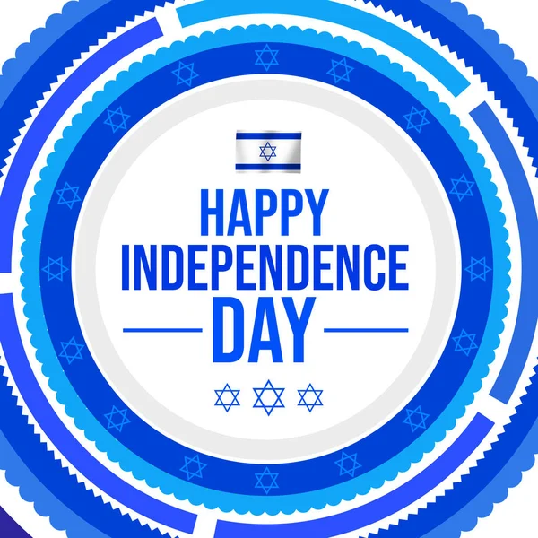 Felice Giorno Dell Indipendenza Israele Sfondo Con Colori Blu Design — Foto Stock