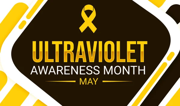 May is a month of Ultraviolet awareness, background design with yellow and orange color text. Ultraviolet awareness month wallpaper