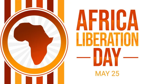 Αφρική Ημέρα Απελευθέρωσης Σχεδιασμός Πολύχρωμα Σχήματα Και Τυπογραφία Στο Πλάι — Φωτογραφία Αρχείου
