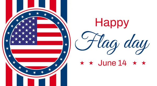 Днем Флага Обои Американским Флагом Типографикой Стороне День Флага Патриотическом — стоковое фото
