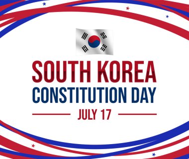 Güney Kore İnanç Günü duvar kağıdının altında bayrak ve tipografi tasarımı sallanıyor..