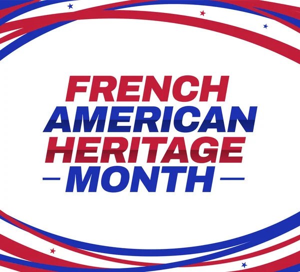 French American heritage month wallpaper with colorful typography and minimalist design