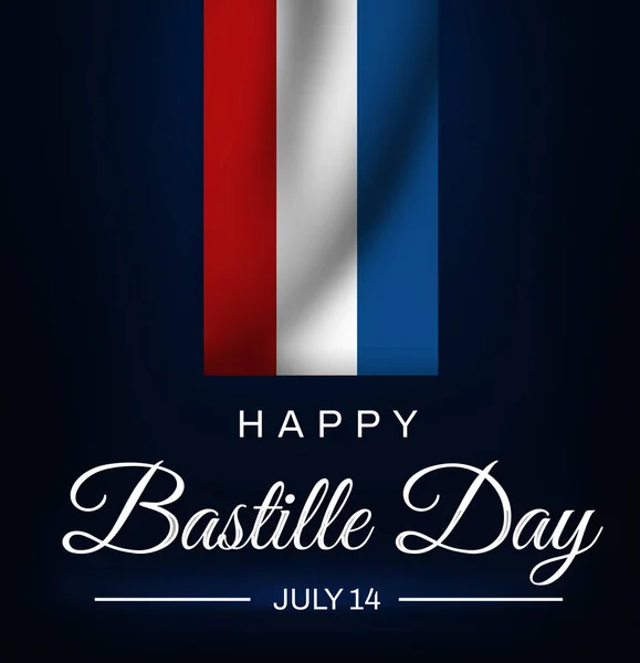 Happy Bastille Day Background Waving Flag France Upside Bastille Day — Stock Photo, Image