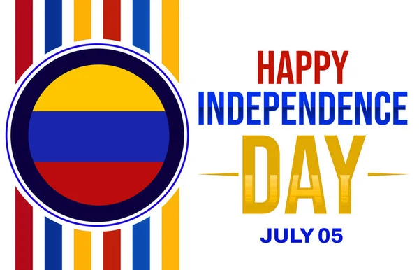 Szczęśliwego Dnia Niepodległości Wenezuela Projekt Tła Flagą Typografią — Zdjęcie stockowe