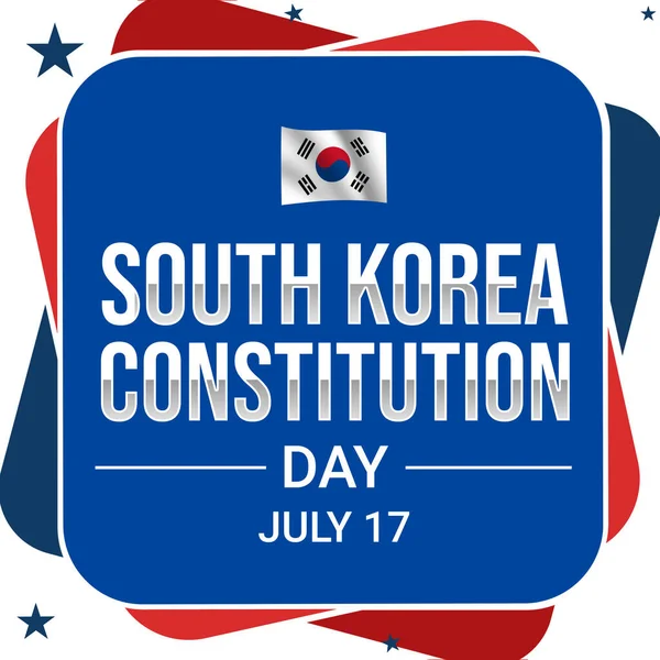 17Η Ιουλίου Γιορτάζεται Ημέρα Της Αναστάτωσης Της Νότιας Κορέας Κυματιστή — Φωτογραφία Αρχείου