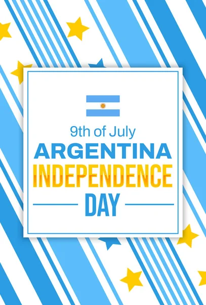 Argentine Jour Indépendance Arrière Plan Vertical Avec Des Formes Bleues — Photo