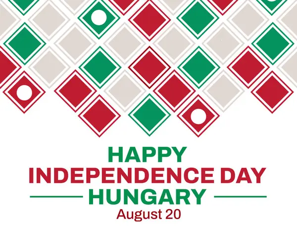 Happy Independence Day Hungary Background Design Tvary Barevnou Typografií Pozadí — Stock fotografie