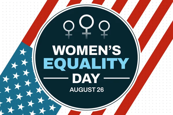 Amerika Birleşik Devletleri Nde Kadın Eşitlik Günü Arka Plan Tasarımı — Stok fotoğraf