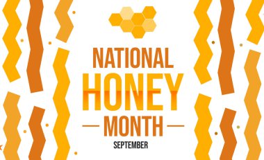 Ulusal Bal Ayı duvar kağıdı tasarımı. Eylül bir bal ayıdır, arka plan