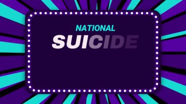 Eylül ayının ulusal intihar önleme ayı, 4K Animasyon arkaplanı olarak gözlemlenmektedir