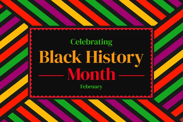 February is observed as Black History month in the world, colorful typography and minimalist design shapes. Celebrating black history month, wallpaper backdrop