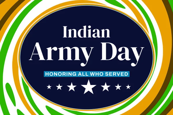 January 15 is observed as Army Day in India, background design with colorful shapes. Indian army day patriotic backdrop