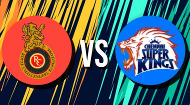 Royal Challengers Bangalore - Chennai Super Kings Kriket Maçı arkaplan editörü.
