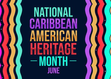 National Carribbean American Heritage Ayın Renkli Tasarım Duvar Kağıdı. Miras ayının modern ve güzel duvar kağıdı