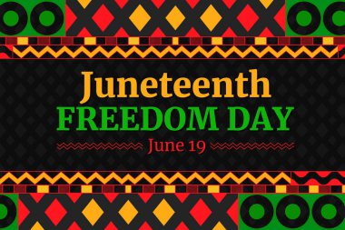 19 Haziran, Amerika Birleşik Devletleri 'nde Haziran Özgürlük Günü olarak kutlanır. Geleneksel stil sınırında köleliğin ve fon tasarımının sonu olarak federal bayram gözlemlenmektedir.