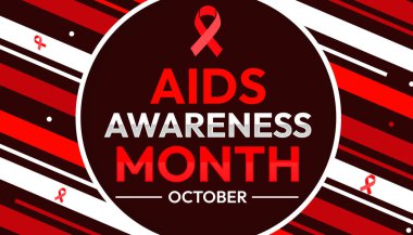 Ekim, AIDS farkındalık ayı, kurdeleli geçmiş